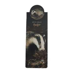 Cardmarks Badger Meles Wild Animals Magnetic Magnet UK Company If #2405, Y2k 00s